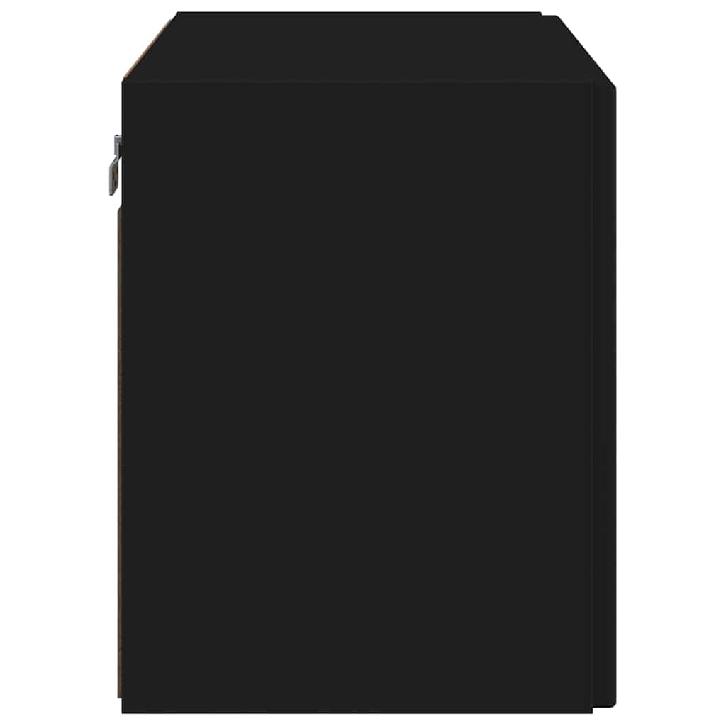 Ντουλάπι Τηλεόρασης Τοίχου Επιτοίχιο Μαύρο 59,5 x 31 x 40 εκ