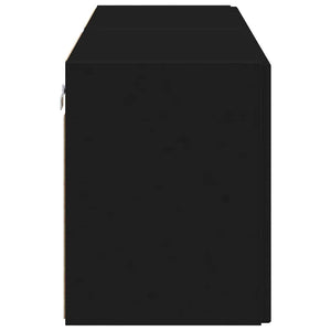 Ντουλάπι Τηλεόρασης Τοίχου 2 pcs Μαύρο 59,5 x 31 x 40 εκ - Pakobazaar