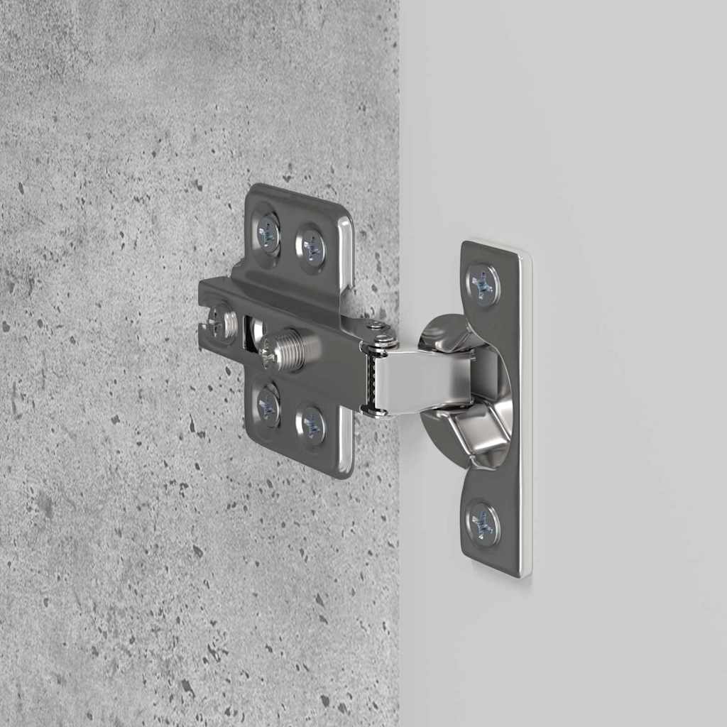 Ντουλάπι Τηλεόρασης Τοίχου Επιτοίχιο 2 pcs Σκυρόδεμα Γκρι