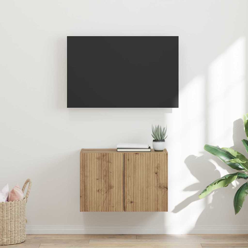 Ντουλάπι Τηλεόρασης Τοίχου Artisan Oak 59,5 x 31 x 40 εκ