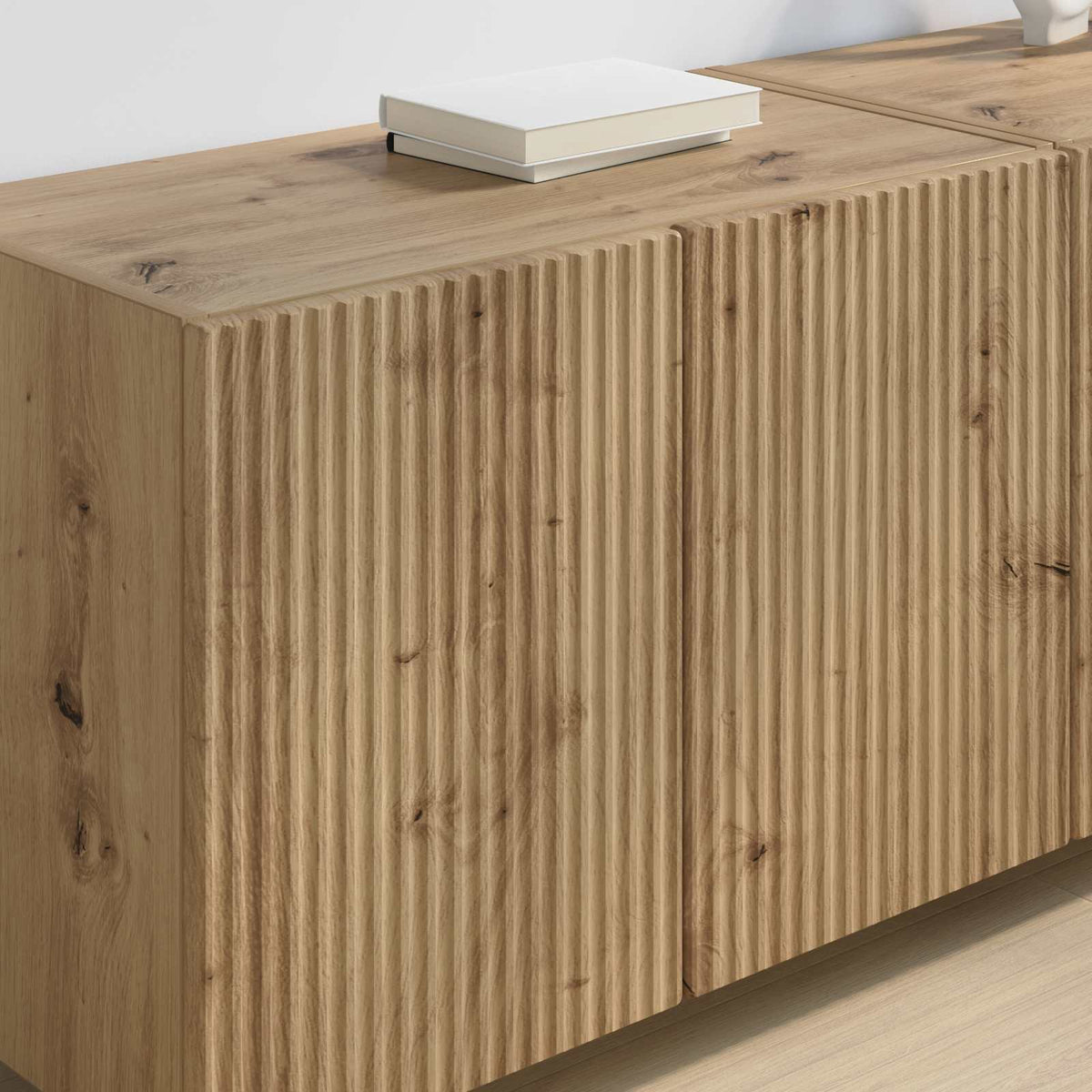 Ντουλάπι Τηλεόρασης Τοίχου 2 τμχ. Artisan Oak - Pakobazaar