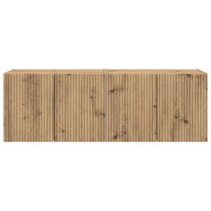 Ντουλάπι Τηλεόρασης Τοίχου 2 τμχ. Artisan Oak - Pakobazaar
