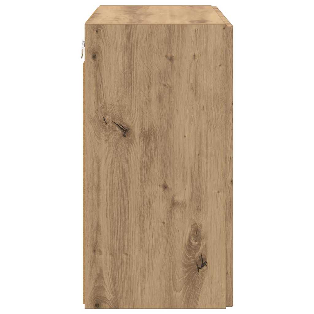 Ντουλάπι Τηλεόρασης Τοίχου Artisan Oak 59,5 x 31 x 60 εκ - Pakobazaar