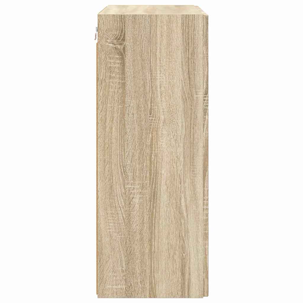 Ντουλάπι Τηλεόρασης Τοίχου Δρύς Sonoma 59,5 x 31 x 80 εκ