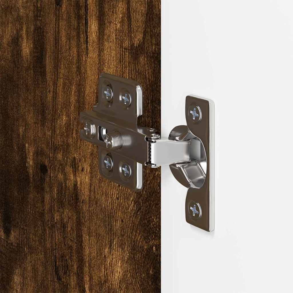 Ντουλάπι Τηλεόρασης Τοίχου Καπνιστό Δρύς 59,5 x 31 x 80 εκ