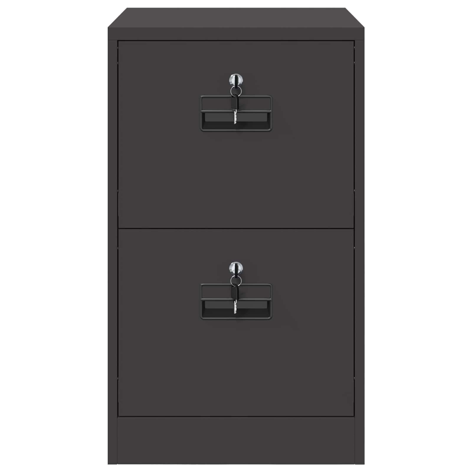 Ντουλάπα Αρχείων Μαύρο 44 x 50 x 106.5 εκ Ψυχρής Έλασης Χάλυβας