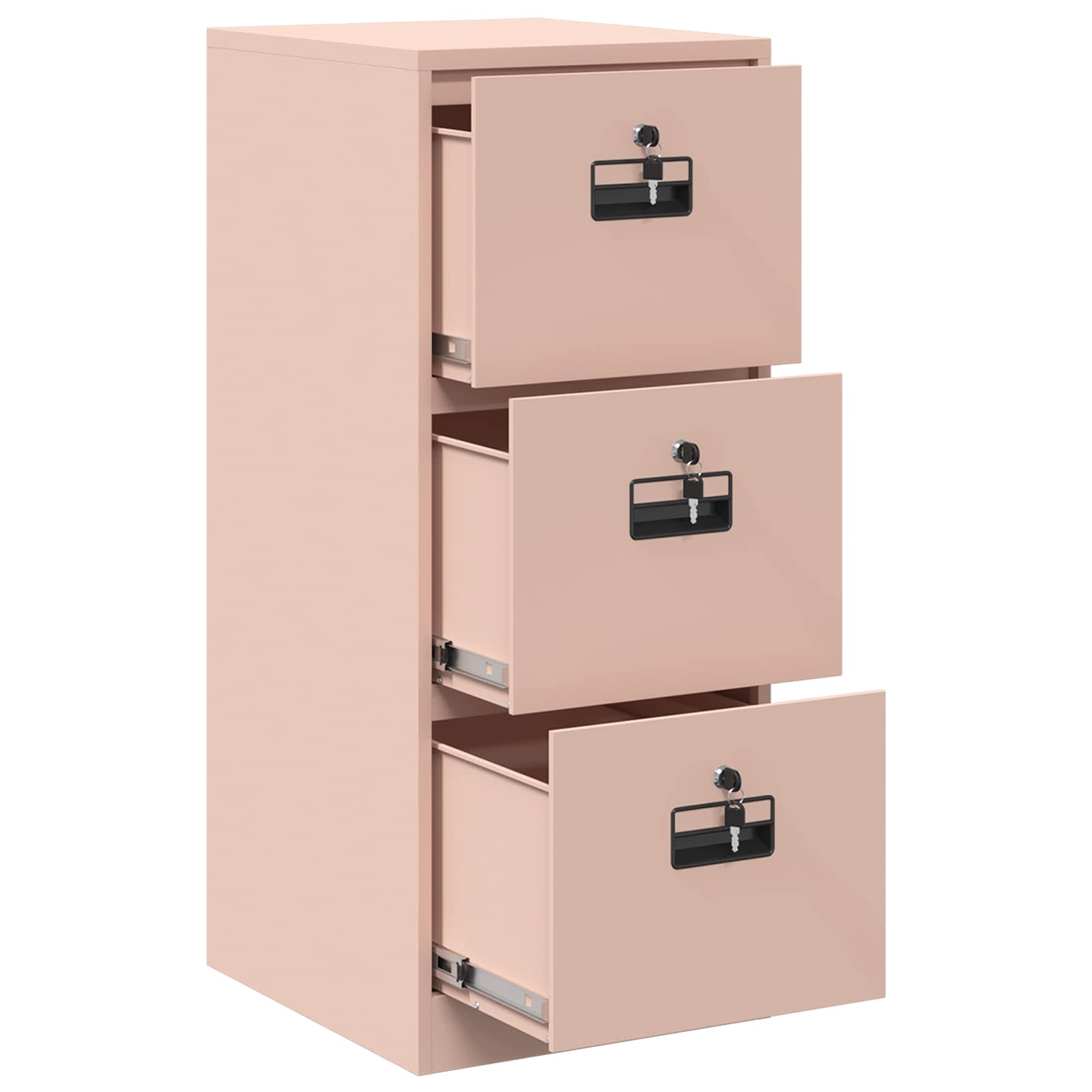Ντουλάπα Αρχείων Ροζ 44 x 50 x 106.5 εκ Ψυχρής Έλασης Χάλυβας