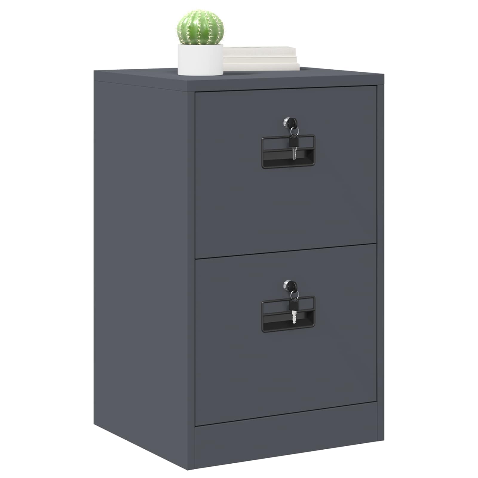 Ντουλάπα Αρχείων με συρτάρι με ράφι Ανθρακί 45,5 x 42 x 74,5 εκ