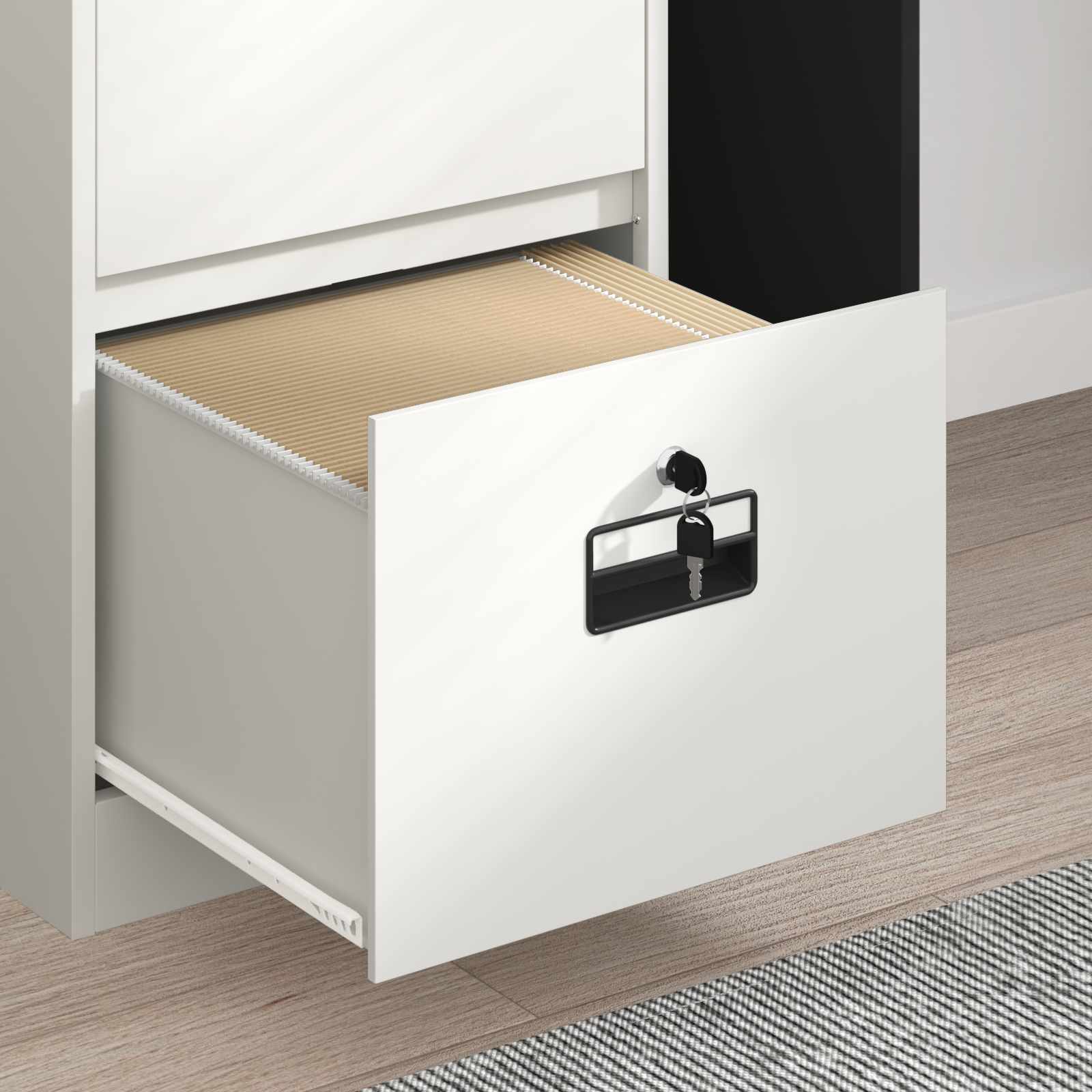 Ντουλάπα Αρχείων Λευκό 44 x 50 x 106.5 εκ Ψυχρής Έλασης Χάλυβας