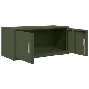 Ντουλάπι αποθήκευσης Ελιά Πράσινη 90 x 40 x 40 εκ Ατσάλι - Pakobazaar