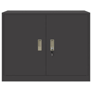 Ντουλάπι αποθήκευσης Μαύρο 90 x 40 x 70 cm Ατσάλι