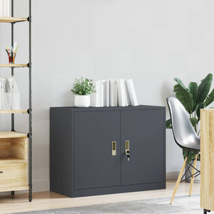 Ντουλάπι αποθήκευσης Ανθρακί 90 x 40 x 70 cm Ατσάλι - Pakobazaar