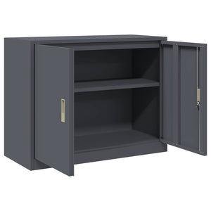 Ντουλάπι αποθήκευσης Ανθρακί 90 x 40 x 70 cm Ατσάλι - Pakobazaar