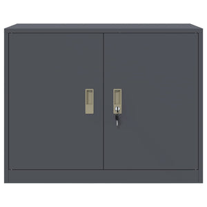 Ντουλάπι αποθήκευσης Ανθρακί 90 x 40 x 70 cm Ατσάλι - Pakobazaar