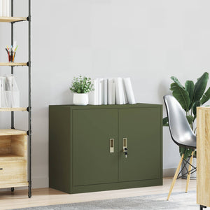 Ντουλάπι αποθήκευσης Ελιά Πράσινη 90 x 40 x 70 cm Ατσάλι - Pakobazaar