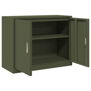 Ντουλάπι αποθήκευσης Ελιά Πράσινη 90 x 40 x 70 cm Ατσάλι - Pakobazaar