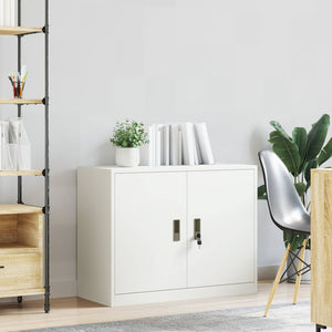 Ντουλάπι αποθήκευσης Λευκός 90 x 40 x 70 cm Ατσάλι - Pakobazaar