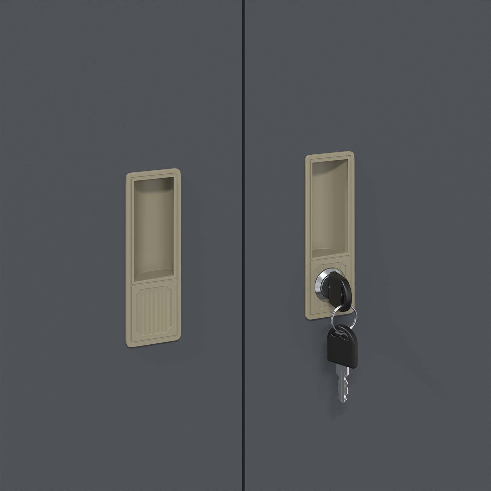 Ντουλάπι αποθήκευσης Ανθρακί 90 x 40 x 90 cm Ατσάλι - Pakobazaar