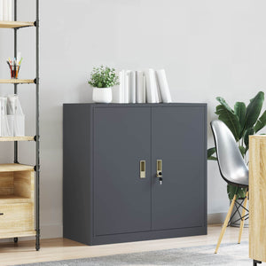 Ντουλάπι αποθήκευσης Ανθρακί 90 x 40 x 90 cm Ατσάλι - Pakobazaar