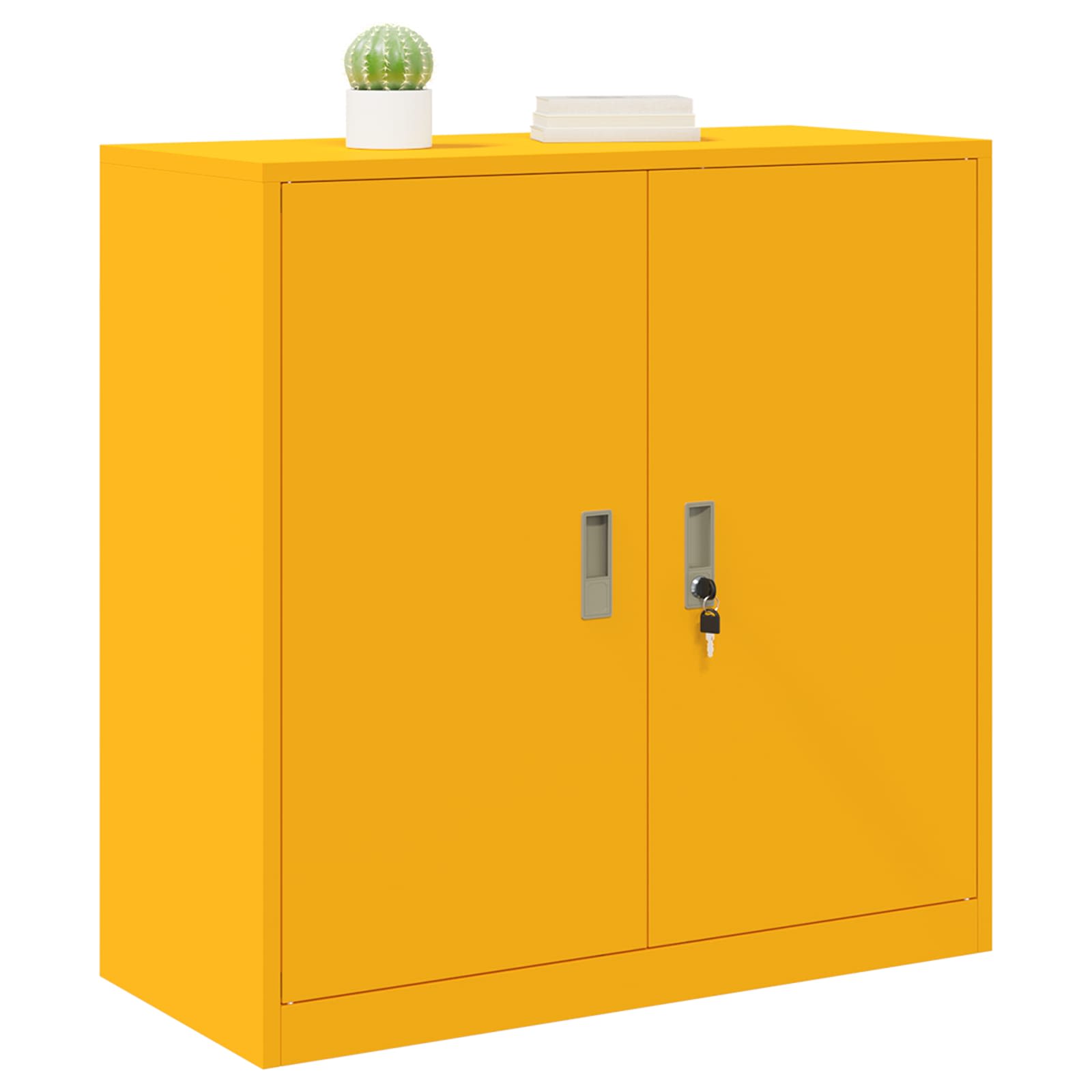 Ντουλάπι αποθήκευσης Χαμομηλί κίτρινο 90 x 40 x 90 cm Ατσάλι