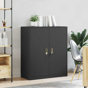 Ντουλάπι αποθήκευσης Μαύρο 90 x 40 x 105 cm Ατσάλι - Pakobazaar
