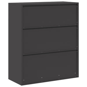 Ντουλάπι αποθήκευσης Μαύρο 90 x 40 x 105 cm Ατσάλι - Pakobazaar