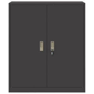 Ντουλάπι αποθήκευσης Μαύρο 90 x 40 x 105 cm Ατσάλι - Pakobazaar