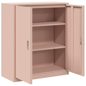 Ντουλάπι αποθήκευσης Ροζ 90 x 40 x 105 cm Ατσάλι - Pakobazaar