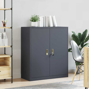Ντουλάπι αποθήκευσης Ανθρακί 90 x 40 x 105 cm Ατσάλι - Pakobazaar