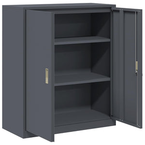 Ντουλάπι αποθήκευσης Ανθρακί 90 x 40 x 105 cm Ατσάλι - Pakobazaar