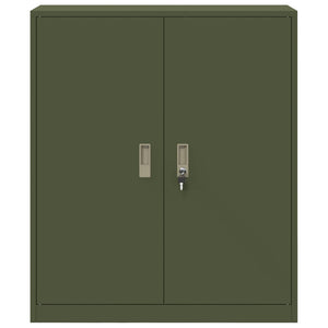 Ντουλάπι αποθήκευσης Ελιά Πράσινη 90 x 40 x 105 cm Ατσάλι - Pakobazaar
