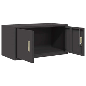 Ντουλάπι αποθήκευσης Μαύρο 80 x 40 x 40 cm Ατσάλι - Pakobazaar