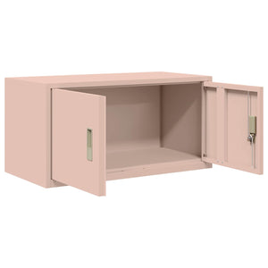 Ντουλάπι αποθήκευσης Ροζ 80 x 40 x 40 cm Ατσάλι - Pakobazaar