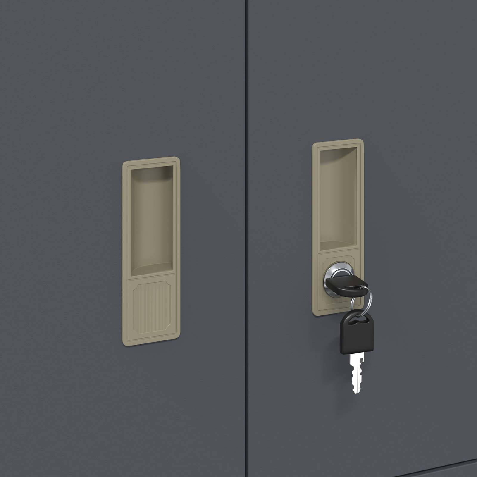 Ντουλάπι αποθήκευσης Ανθρακί 80 x 40 x 40 cm Ατσάλι - Pakobazaar