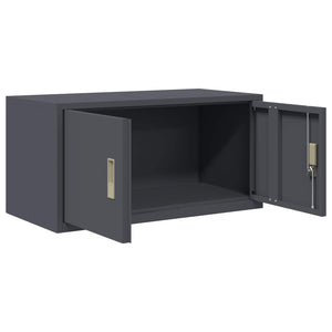Ντουλάπι αποθήκευσης Ανθρακί 80 x 40 x 40 cm Ατσάλι - Pakobazaar
