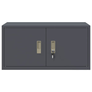 Ντουλάπι αποθήκευσης Ανθρακί 80 x 40 x 40 cm Ατσάλι - Pakobazaar