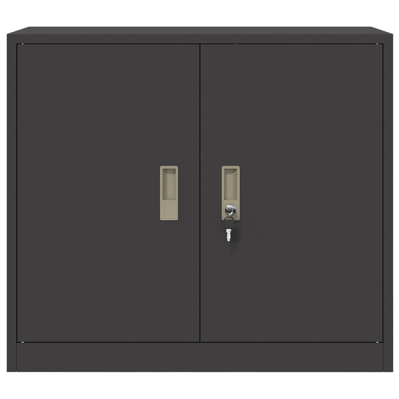 Ντουλάπι αποθήκευσης Μαύρο 80 x 40 x 70 εκ Ατσάλι - Pakobazaar