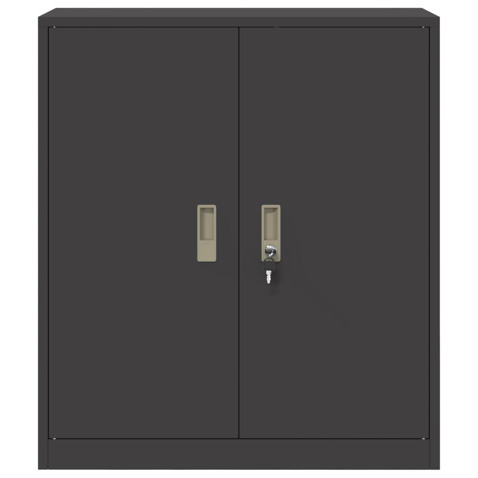 Ντουλάπι αποθήκευσης Μαύρο 80 x 40 x 90 εκ Ατσάλι - Pakobazaar