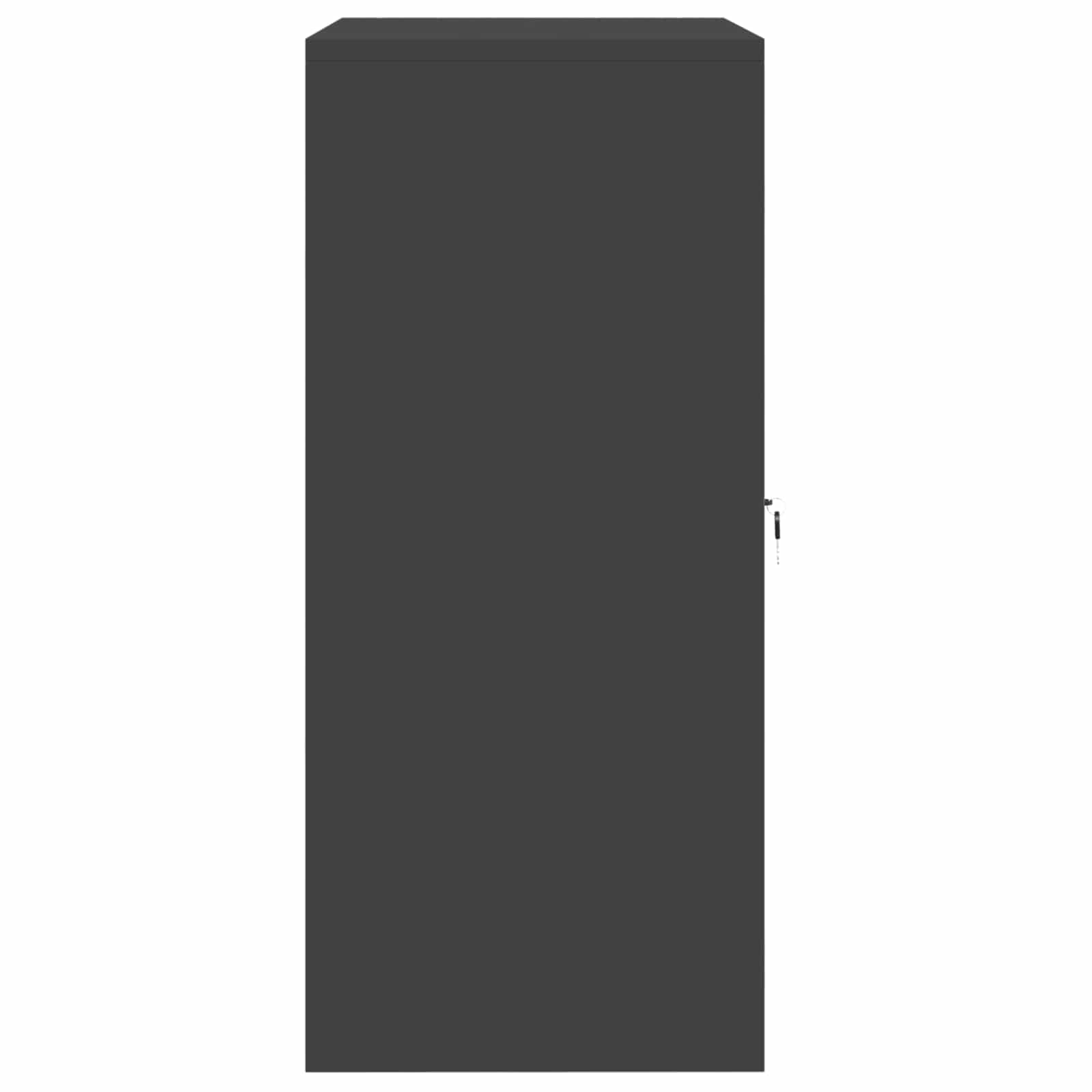 Ντουλάπι αποθήκευσης Μαύρο 80 x 40 x 90 εκ Ατσάλι - Pakobazaar