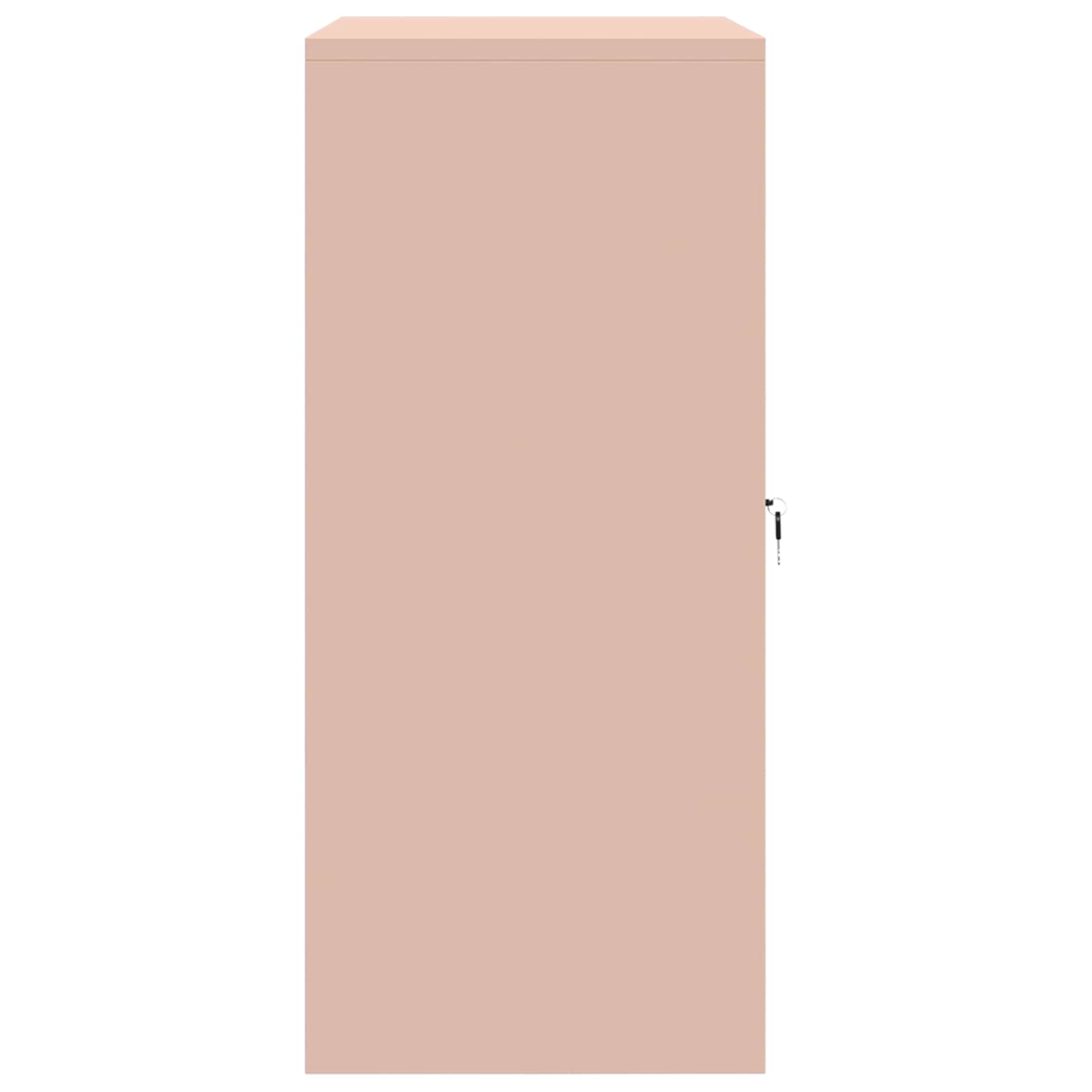 Ντουλάπι αποθήκευσης Ροζ 80 x 40 x 90 εκ Ατσάλι - Pakobazaar