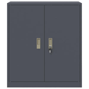 Ντουλάπι αποθήκευσης Ανθρακί 80 x 40 x 90 εκ Ατσάλι - Pakobazaar