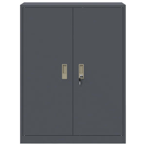 Ντουλάπι αποθήκευσης Ανθρακί 80 x 40 x 105 εκ Ατσάλι