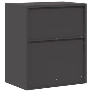 Ντουλάπι αποθήκευσης Μαύρο 60 x 40 x 70 εκ. Ατσάλι - Pakobazaar