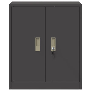 Ντουλάπι αποθήκευσης Μαύρο 60 x 40 x 70 εκ. Ατσάλι - Pakobazaar