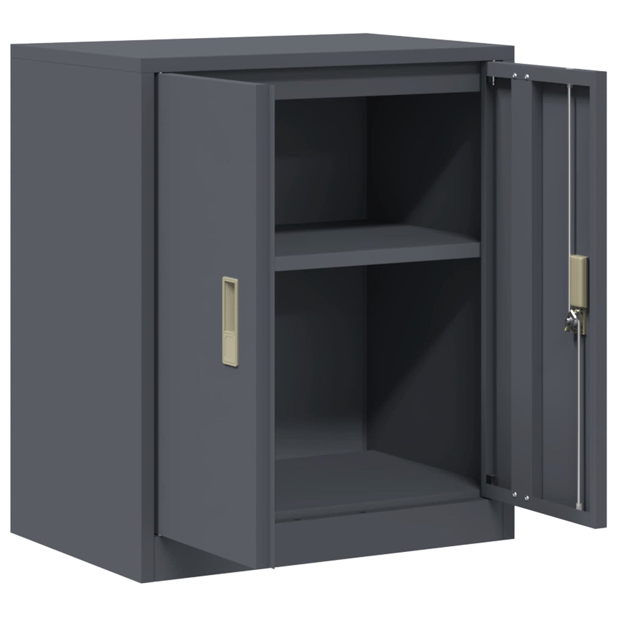 Ντουλάπι αποθήκευσης Ανθρακί 60 x 40 x 70 εκ. Ατσάλι