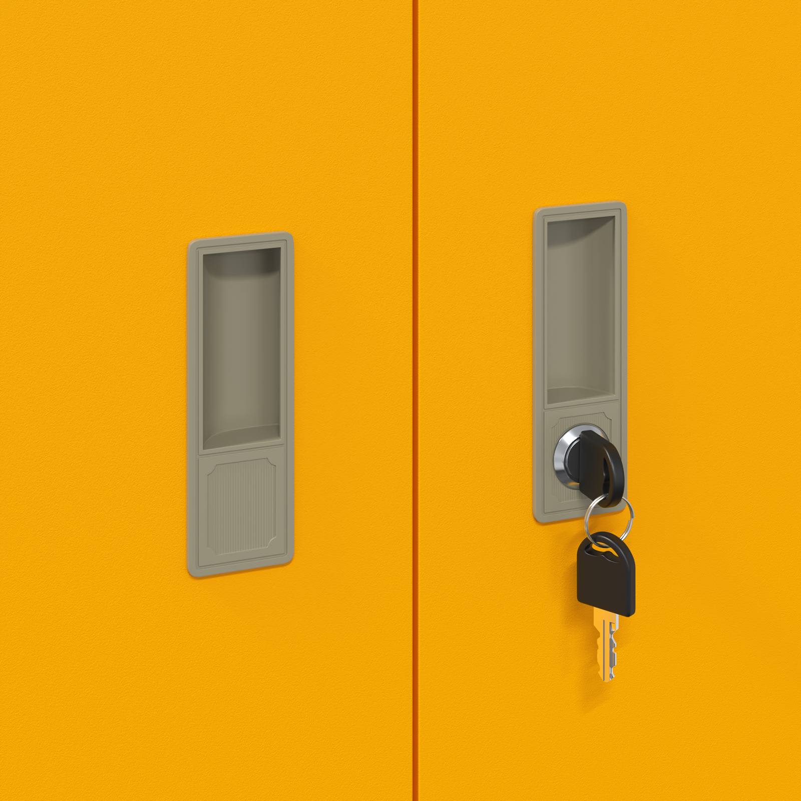 Ντουλάπι αποθήκευσης Χαμομηλί κίτρινο 60 x 40 x 70 εκ. Ατσάλι - Pakobazaar