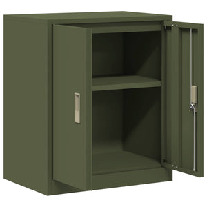 Ντουλάπι αποθήκευσης Ελιά Πράσινη 60 x 40 x 70 εκ. Ατσάλι
