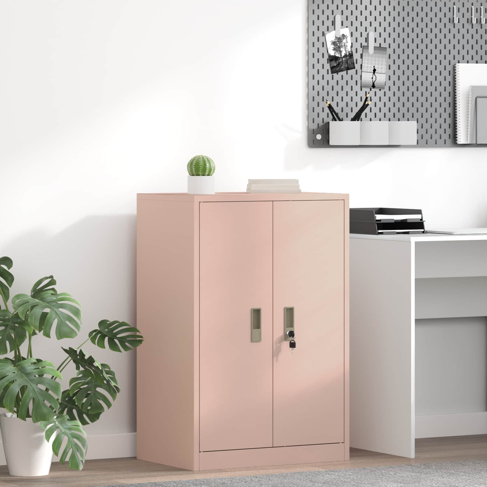 Ντουλάπι αποθήκευσης Ροζ 60 x 40 x 90 cm Ατσάλι - Pakobazaar