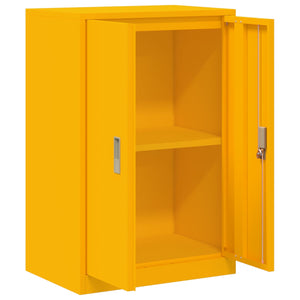 Ντουλάπι αποθήκευσης Χαμομηλί κίτρινο 60 x 40 x 90 cm Ατσάλι