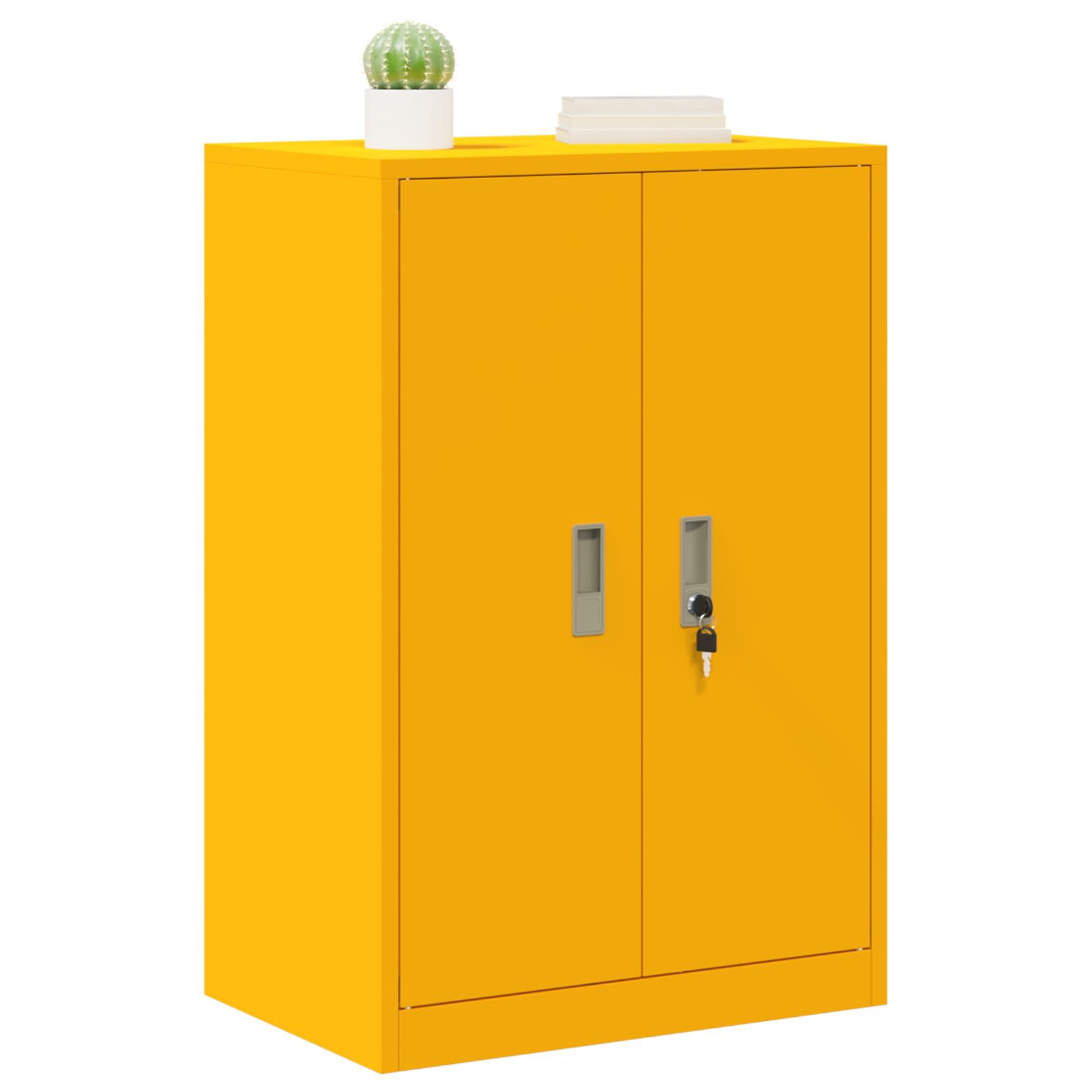 Ντουλάπι αποθήκευσης Χαμομηλί κίτρινο 60 x 40 x 90 cm Ατσάλι - Pakobazaar
